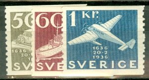 DM: Sweden 248-262 mint CV $115; scan shows only a few