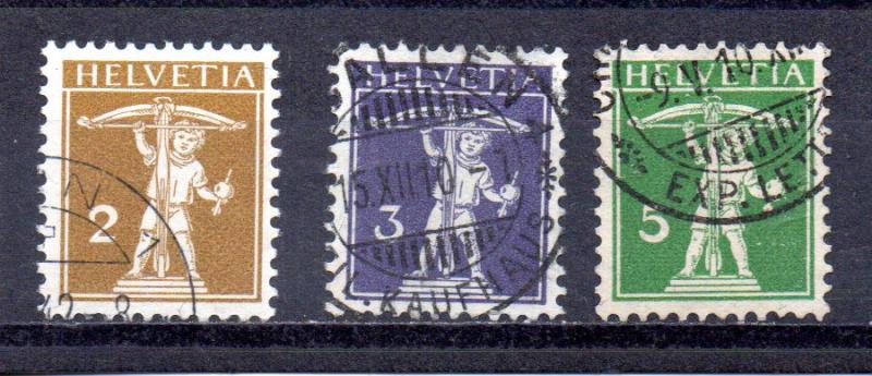 Switzerland 146-148 used (A)