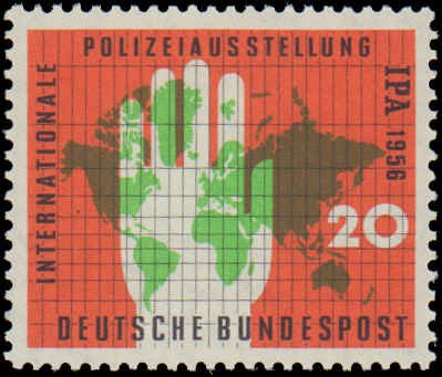 Germany #751, Complete Set, 1956, Police / Interpol / Law Enforcement, Never ...