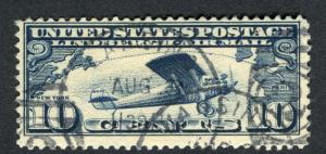 USA; 1927 early AIR issue fine used 10c. value