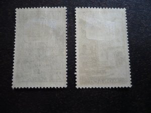 Stamps - Monaco - Scott# 169b, 172a - Mint Hinged Part Set of 2 Stamps