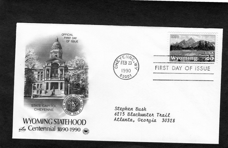 2444 Wyoming, FDC ArtCraft/PCS addressed