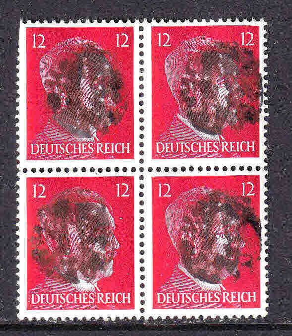 GERMANY 511B BLOCK 4 LOCAL SCHWÄRZUNGEN CHEMNITZ OVERPRINT OG NH U/M VF PERFS!!!