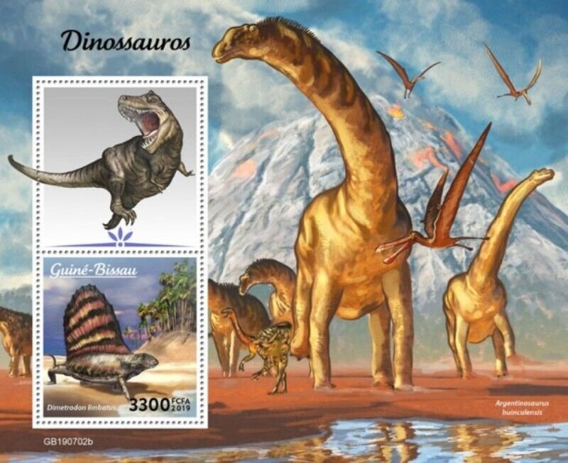 Guinea-Bissau - 2019 Dinosaurs - Stamp Souvenir Sheet - GB190702b