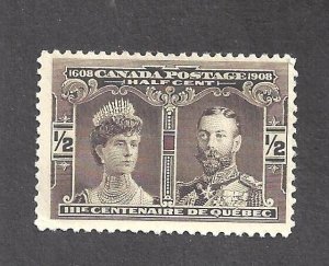 Canada # 96 MINT NH 1/2 c BROWN QUEBEC TERCENTENARY BS27183