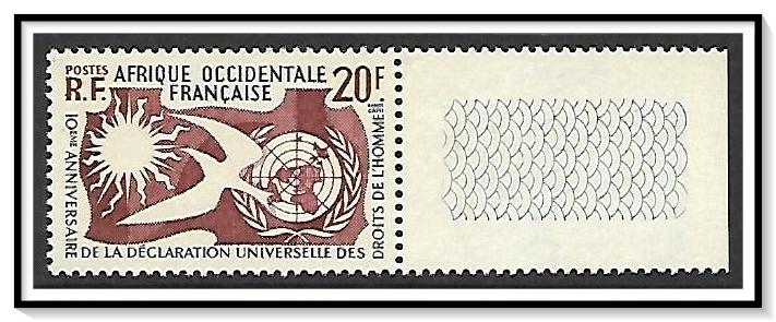 French West Africa #85 Human Rights MNH