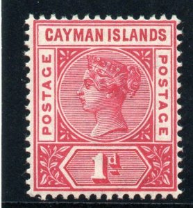 Cayman Islands 1900 QV 1d rose-carmine MLH. SG 2. Sc 2.