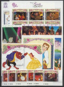 St.Vincent 1768-76C MNH Disney SCV49.95