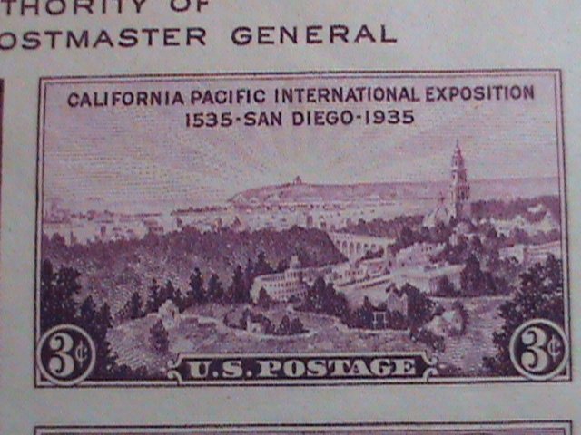 ​UNITED STATES-1936 SC# 778 3RD INTERNATIONAL STAMPS SHOW-VERY OLD IMPERF: S/S