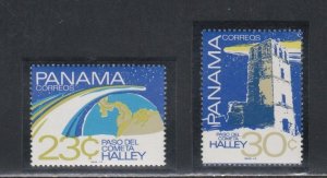 Panama # 694-695, Halley's Comet, Mint NH, 1/2 Cat.