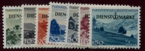 LIECHTENSTEIN   O30-36  MNH