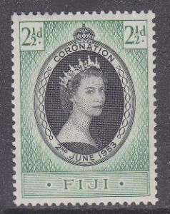 Fiji sc#145 1953 2-1/2p QE2 Coronation MH