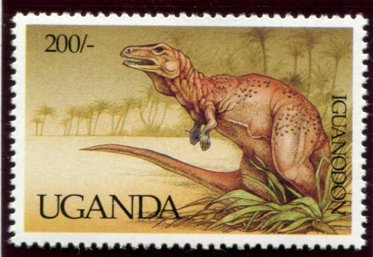 996-1005 Uganda Dinosaurs, MNH set of 10