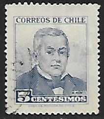 Chile # 327 - Manuel Montt - used - [BRN7]