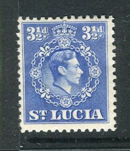 ST.LUCIA; 1938 early GVI portrait issue Mint hinged Shade of 3.5d. value