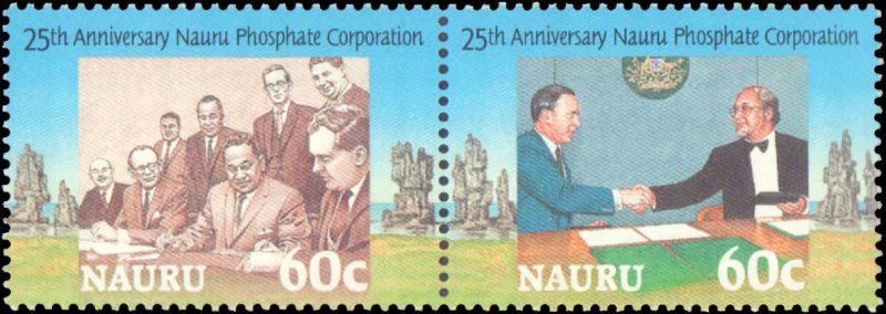 Nauru #423a, Complete Set, Pair, 1995, Never Hinged