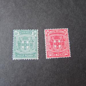 Jamaica 1906 Queen Victoria Sc 58-59 set MH