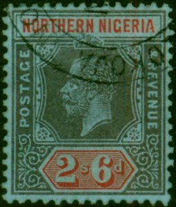 Northern Nigeria 1912 2s6d Black & Red-Blue SG49 Fine Used 'Madam Joseph Forg...