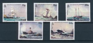 [75239] Alderney 1987 Old ships and boats  MNH