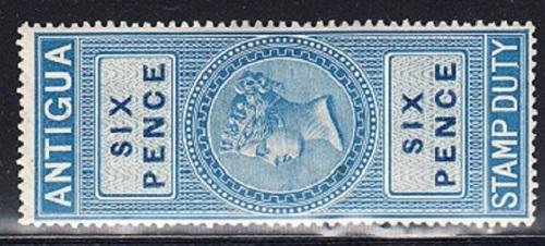 ANTIGUA Stamp duty six pence Mint NH