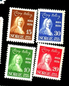 NORWAY #158-161 MINT VF OG LH Cat $28