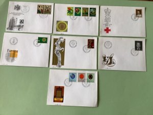 Liechtenstein 1970 postal stamps covers 7 items Ref A1374