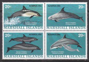 Marshall Isl, Fauna, Dolphins MNH / 1984