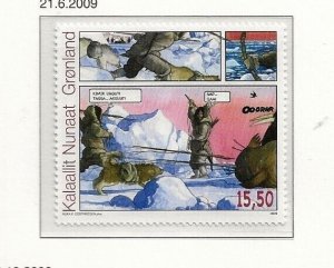 Greenland Sc 544, 544a NH SET of 2009 - Comic Strip, Sea Lion