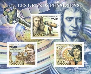 TOGO - 2011 - Great Physicians - Perf 3v Sheet - Mint Never Hinged