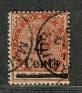 Mauritius Sc#116 Used/F-VF, Cv. $27.50