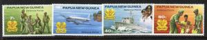 Papua New Guinea 536-9 MNH Defence Forces, Ship, Aircraft