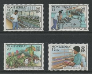 Thematic Stamps Plants - MONTSERRAT 1985 COTTON 4v 645/8 mint