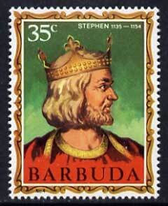 BARBUDA - 1970 - English Monarchs, Stephen - Perf 1v - Mint Never Hinged