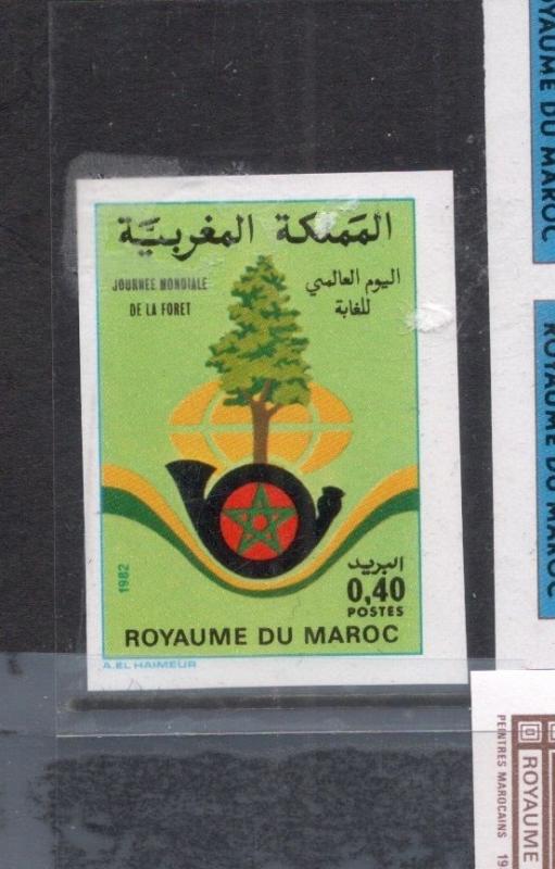 Morocco SC 532 Imperf Block of Four MNH (5dib)