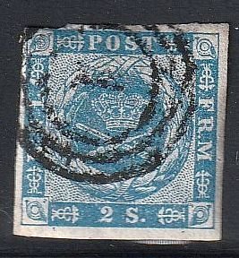 Denmark #3  No thins or tears, Used (~446k)