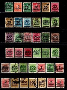 Germany   241 - 278  mint & used    no 242a    CV $1682.50