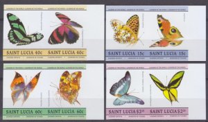1985 St Lucia 932-739bPaar Butterflies 15,00 €