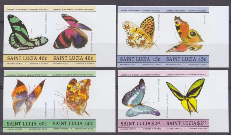 1985 St Lucia 932-739bPaar Butterflies 15,00 €