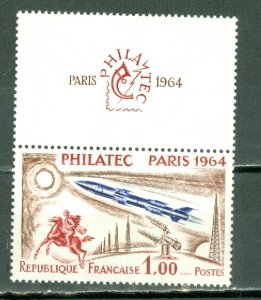 FRANCE #1100(YT 1422) WITH TAB...MNH(MINOR GUM DIST)...$17.50