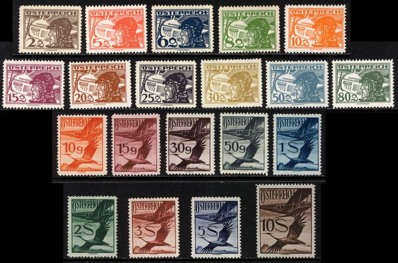 Austria 1925  Scott #C12-31 MNH (CV 325.00)