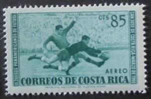 Costa Rica #C287 Air Mail Stamp 1960 Panamericanos Soccer 85c Used Postmarked.