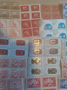 25/100 Unused Mint WW MNH Stamp 4x4 Blocks NO MULTIPLES! Vintage/Antique Dates A