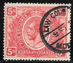 Kenya-Uganda-Tanganyika 34 used 2017 SCV $37.50