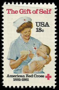 PCBstamps   US #1910  18c American Red Cross, MNH, (2)