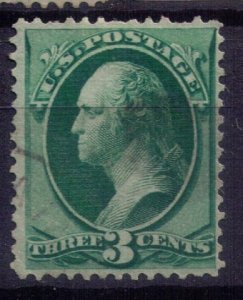 US Sc 158 Used 3c Bluish Green VF