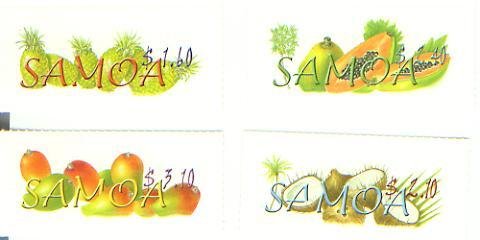 Fruit, Set of 4,  SAMO08002