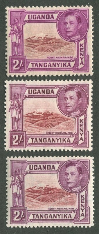 KENYA, UGANDA, & TANZANIA #81, 81a, 81b MINT