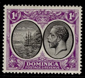 DOMINICA GV SG72, 1d black & bright violet, M MINT.