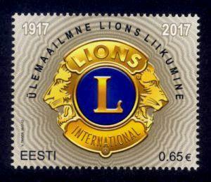 Estonia Sc# 839 MNH Lions Clubs International Centenary