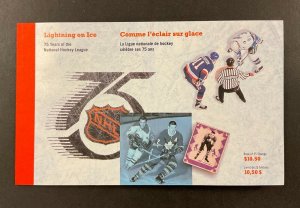 CANADA 1992 complete “75th Hockey Anniversary” booklet. $10.50 face. CV $21.00.